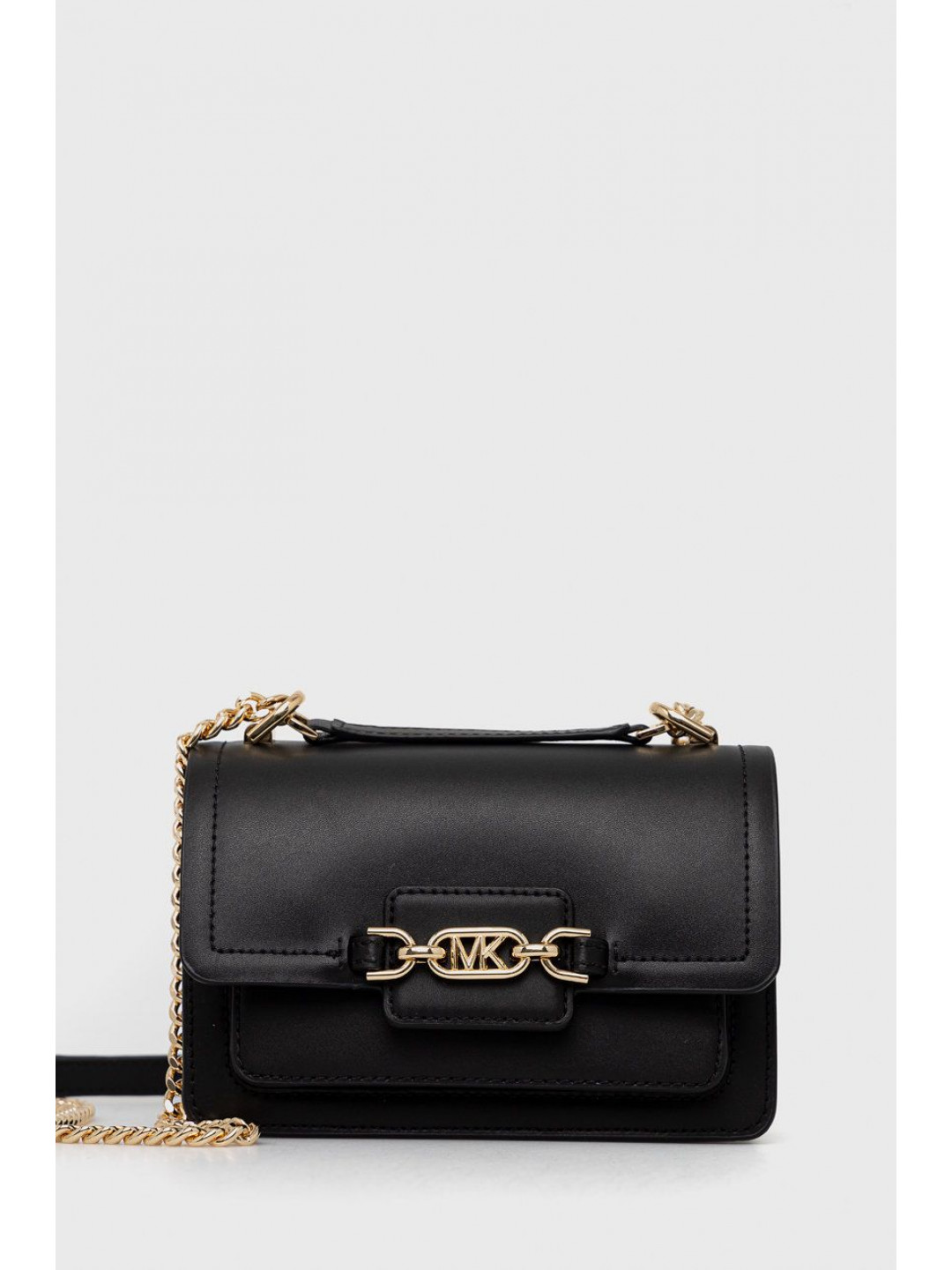 Kožená kabelka MICHAEL Michael Kors černá barva